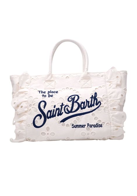 Borsa Mc2 Saint Barth Vanity Volant bianco pizzo sangallo floreale MC2 SAINT BARTH | Borse | VANITYVOLANTN03791H1061